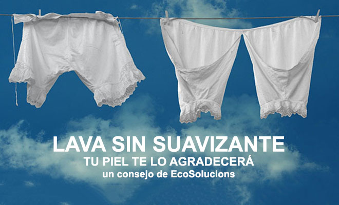 Lava tu ropa sin usar suavizantes